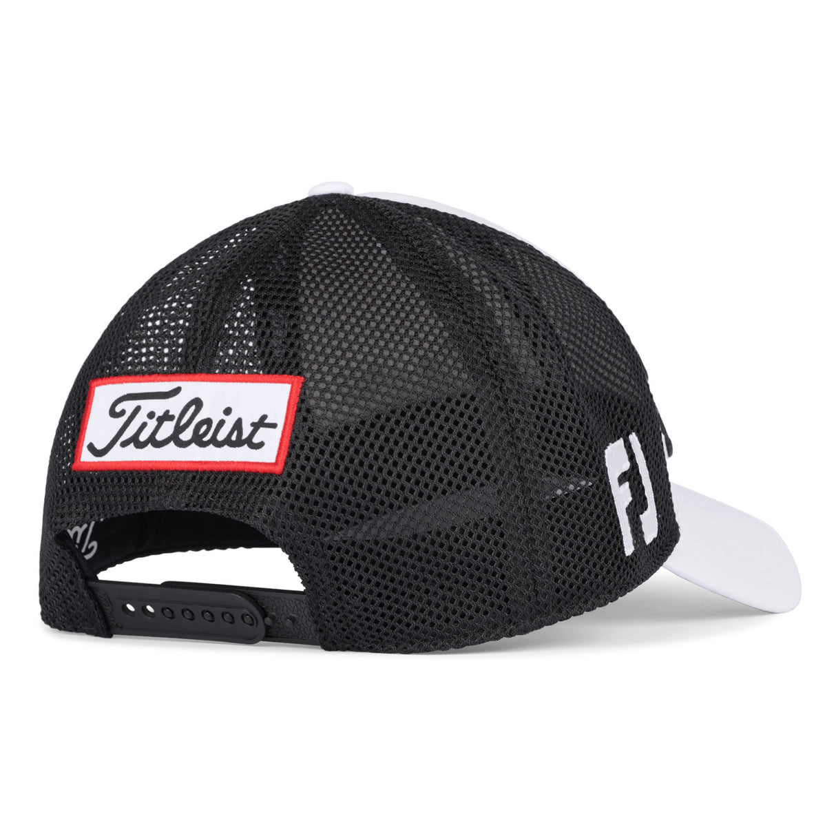 Titleist Tour Performance Mesh Herren Cap, Weiß / Schwarz - Golflaedchen.de
