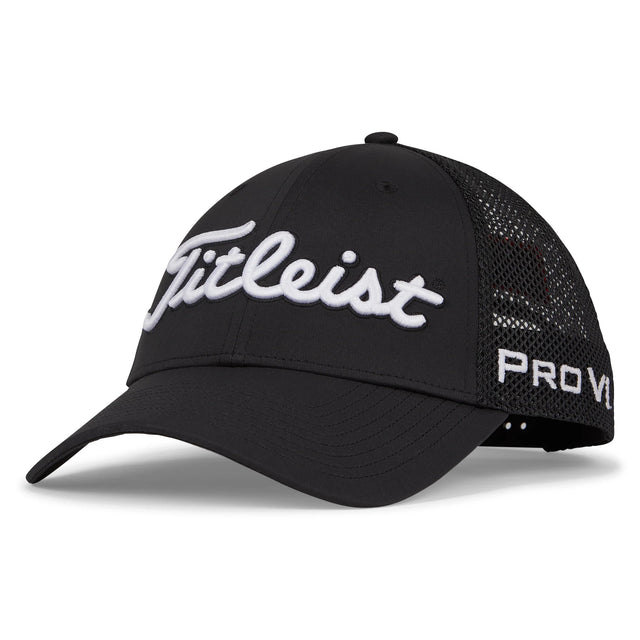 Titleist Tour Performance Mesh Herren Cap, Schwarz - Golflaedchen.de