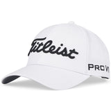 Titleist 2026 Tour Performance Herren Cap, Weiß / Schwarz - Golflaedchen.de