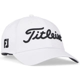 Titleist 2026 Tour Performance Herren Cap, Weiß / Schwarz - Golflaedchen.de