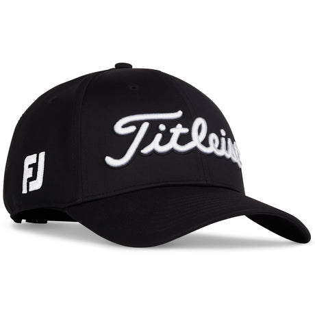 Titleist 2026 Tour Performance Herren Cap, Schwarz / Weiß - Golflaedchen.de