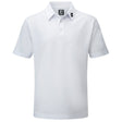 FootJoy Pique Solid Herren Golfshirt, Weiß - Golflaedchen.de