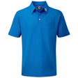 FootJoy Pique Solid Herren Golfshirt, Kobaltblau - Golflaedchen.de