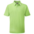 FootJoy Pique Solid Herren Golfshirt, Hellgrün - Golflaedchen.de