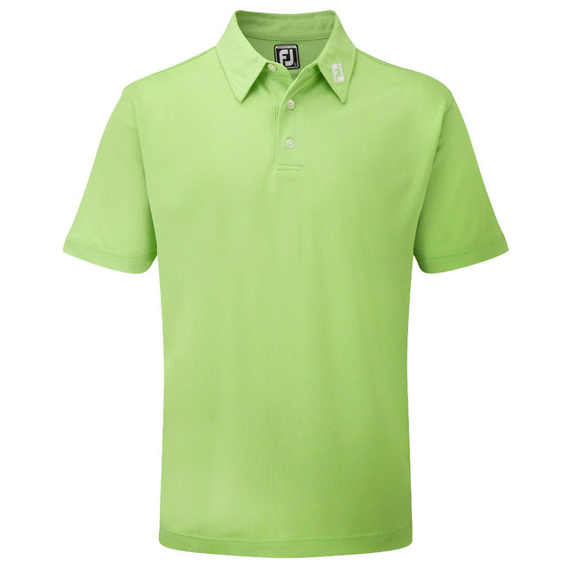 FootJoy Pique Solid Herren Golfshirt, Hellgrün - Golflaedchen.de