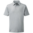 FootJoy Pique Solid Herren Golfshirt, Helllgrau - Golflaedchen.de