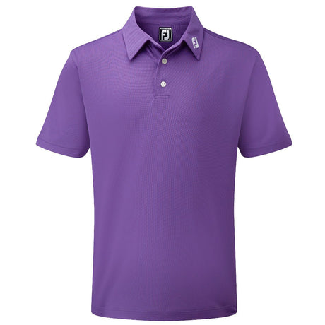 FootJoy Pique Solid Herren Golfshirt, Lila - Golflaedchen.de