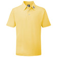 FootJoy Pique Solid Herren Golfshirt, Gelb - Golflaedchen.de