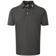 FootJoy Pique Solid Herren Golfshirt, Dunkelgrau - Golflaedchen.de