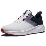 FootJoy Flex Herren Golfschuhe, Weiß / Navy / Rot - Golflaedchen.de