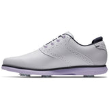 FootJoy Traditions Damen Golfschuhe, Weiß / Navy / Purple - Golflaedchen.de