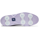 FootJoy Traditions Damen Golfschuhe, Weiß / Navy / Purple - Golflaedchen.de