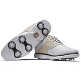 FootJoy Traditions Damen Golfschuhe, Weiß / Hellbraun - Golflaedchen.de