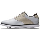 FootJoy Traditions Damen Golfschuhe, Weiß / Hellbraun - Golflaedchen.de