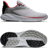 FootJoy Flex XP Herren Golfschuhe, Weiß / Grau / Rot - Golflaedchen.de