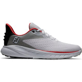 FootJoy Flex XP Herren Golfschuhe, Weiß / Grau / Rot - Golflaedchen.de