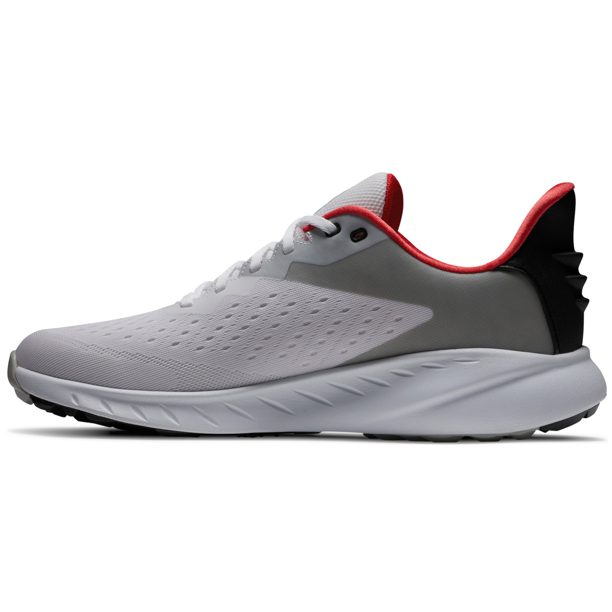 FootJoy Flex XP Herren Golfschuhe, Weiß / Grau / Rot - Golflaedchen.de