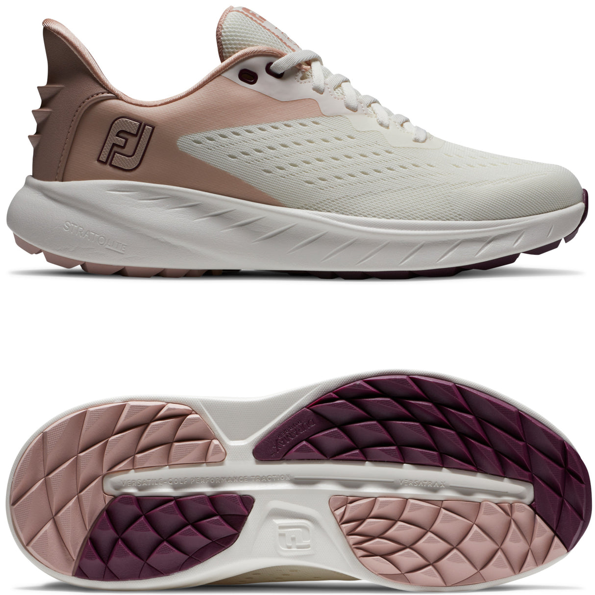 FootJoy Flex XP Damen Golfschuhe, Peach / Beige / White - Golflaedchen.de