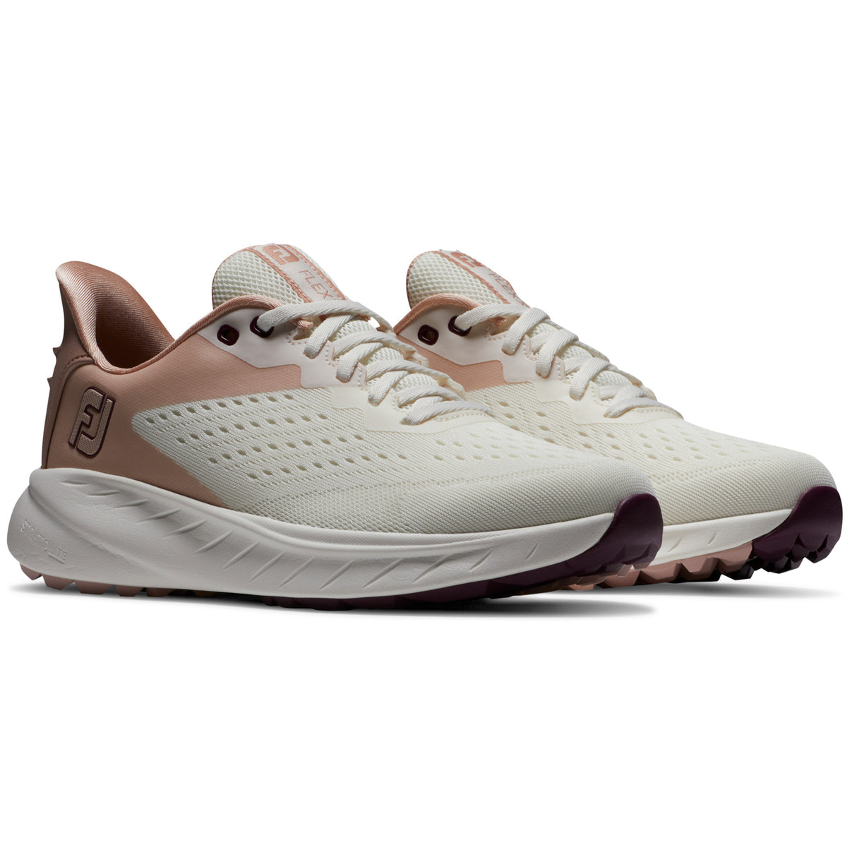 FootJoy Flex XP Damen Golfschuhe, Peach / Beige / White - Golflaedchen.de