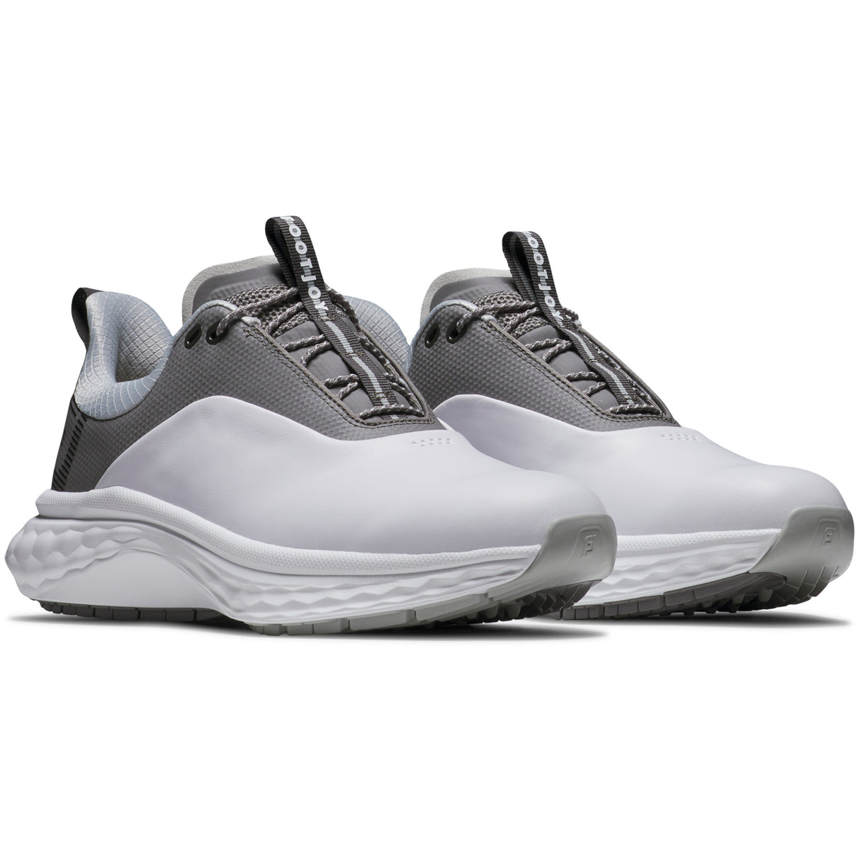 FootJoy Quantum Herren Golfschuhe, Weiß / Grau - Golflaedchen.de