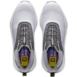 FootJoy Quantum Herren Golfschuhe, Weiß / Grau - Golflaedchen.de