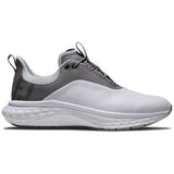 FootJoy Quantum Herren Golfschuhe, Weiß / Grau - Golflaedchen.de