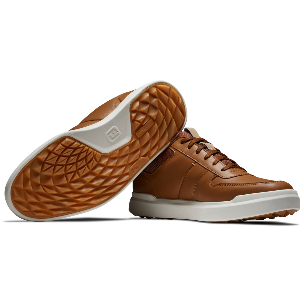FootJoy Contour Casual Herren Golfschuhe, Braun / Weiß - Golflaedchen.de