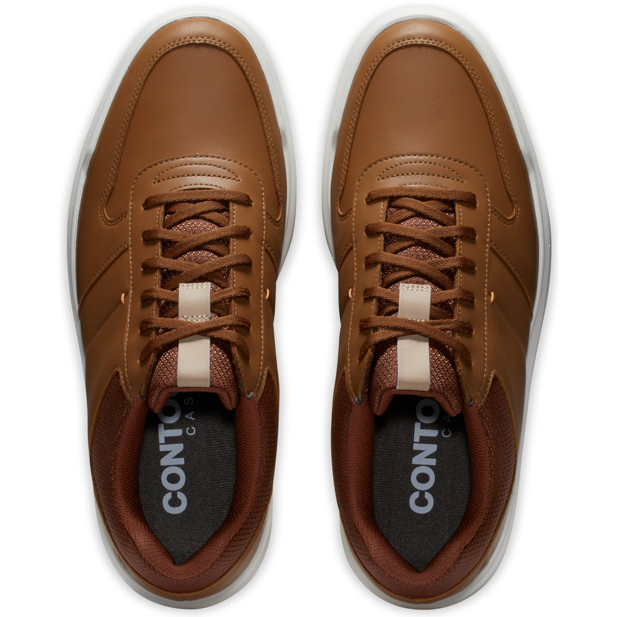 FootJoy Contour Casual Herren Golfschuhe, Braun / Weiß - Golflaedchen.de