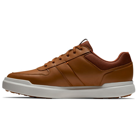 FootJoy Contour Casual Herren Golfschuhe, Braun / Weiß - Golflaedchen.de