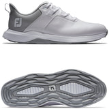 FootJoy Pro Lite Herren Golfschuhe, Weiß / Grau - Golflaedchen.de