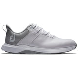 FootJoy Pro Lite Herren Golfschuhe, Weiß / Grau - Golflaedchen.de