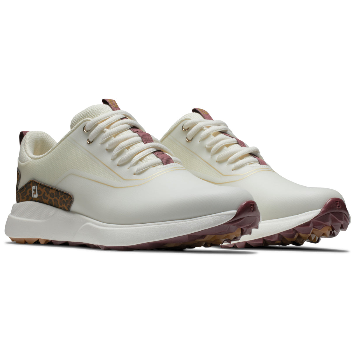 FootJoy Performa Damen Golfschuhe, Cremeweiß / Leo - Golflaedchen.de