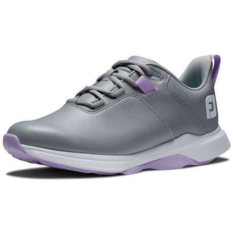 FootJoy Pro Lite Damen Golfschuhe, Grau / Lila / Weiß - Golflaedchen.de