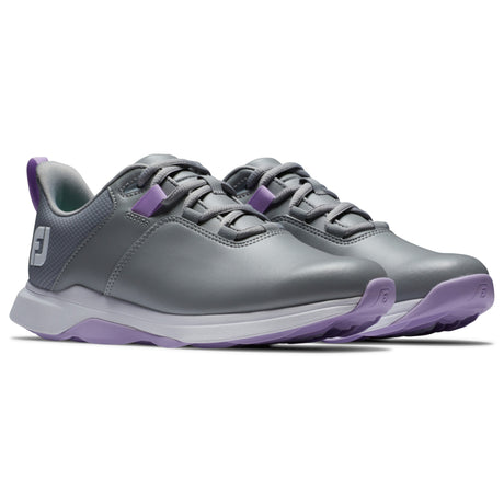 FootJoy Pro Lite Damen Golfschuhe, Grau / Lila / Weiß - Golflaedchen.de