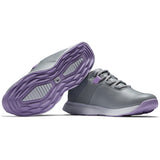 FootJoy Pro Lite Damen Golfschuhe, Grau / Lila / Weiß - Golflaedchen.de