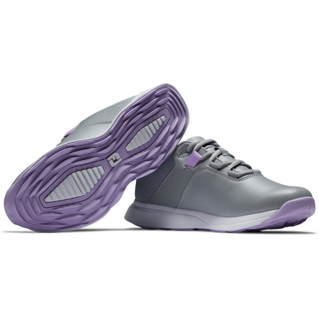 FootJoy Pro Lite Damen Golfschuhe, Grau / Lila / Weiß - Golflaedchen.de