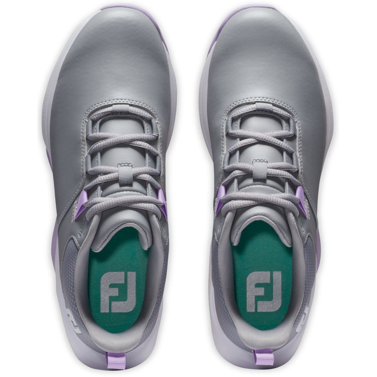 FootJoy Pro Lite Damen Golfschuhe, Grau / Lila / Weiß - Golflaedchen.de