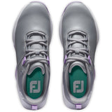 FootJoy Pro Lite Damen Golfschuhe, Grau / Lila / Weiß - Golflaedchen.de