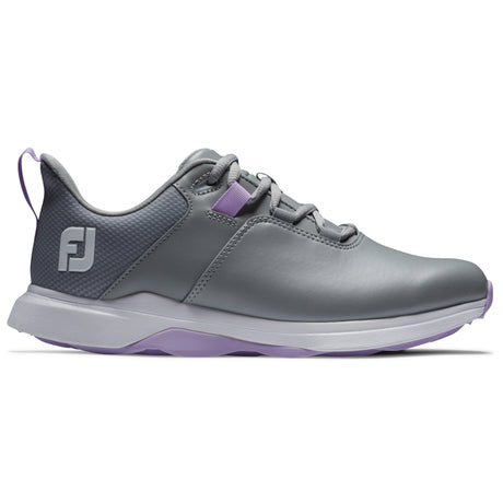 FootJoy Pro Lite Damen Golfschuhe, Grau / Lila / Weiß - Golflaedchen.de
