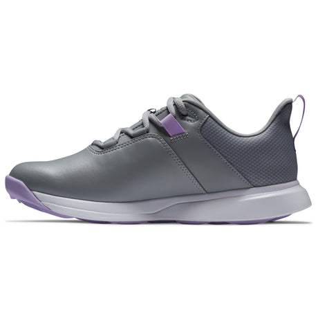FootJoy Pro Lite Damen Golfschuhe, Grau / Lila / Weiß - Golflaedchen.de