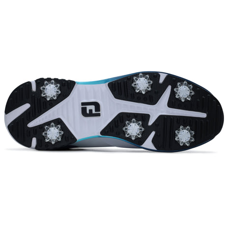 FootJoy 2026 Tour Rival Herren Golfschuhe, Weiß / Blau - Golflaedchen.de