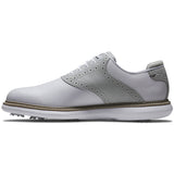 FootJoy Traditions Herren Golfschuhe, Weiß / Grau - Golflaedchen.de