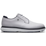 FootJoy 2026 Traditions SL Blucher Herren Golfschuhe, Weiß / Navy - Golflaedchen.de