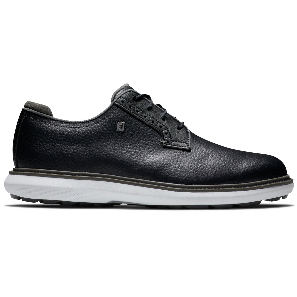 FootJoy 2026 Traditions SL Blucher Herren Golfschuhe, Schwarz / Weiß - Golflaedchen.de