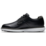 FootJoy 2026 Traditions SL Blucher Herren Golfschuhe, Schwarz / Weiß - Golflaedchen.de