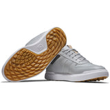 FootJoy Contour Casual Herren Golfschuhe, Grau / Weiß - Golflaedchen.de
