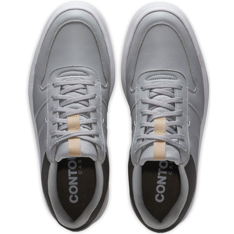 FootJoy Contour Casual Herren Golfschuhe, Grau / Weiß - Golflaedchen.de