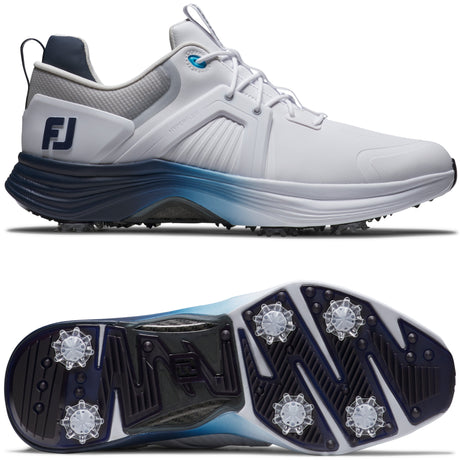 FootJoy Hyperflex Carbon Herren Golfschuhe, Weiß / Navy / Blau - Golflaedchen.de