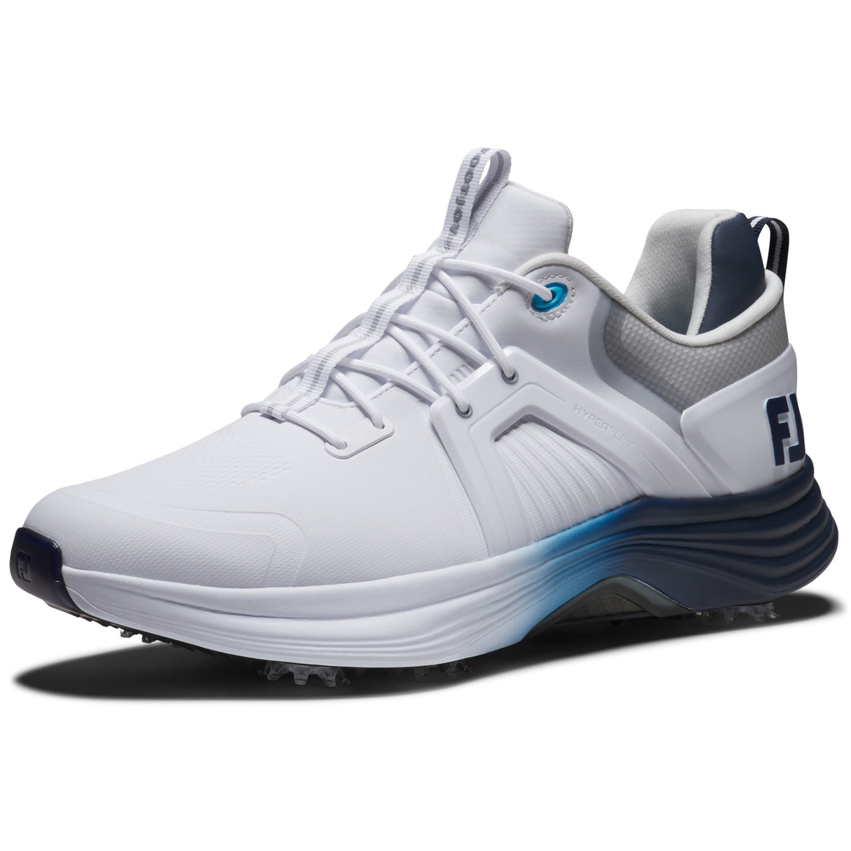 FootJoy Hyperflex Carbon Herren Golfschuhe, Weiß / Navy / Blau - Golflaedchen.de