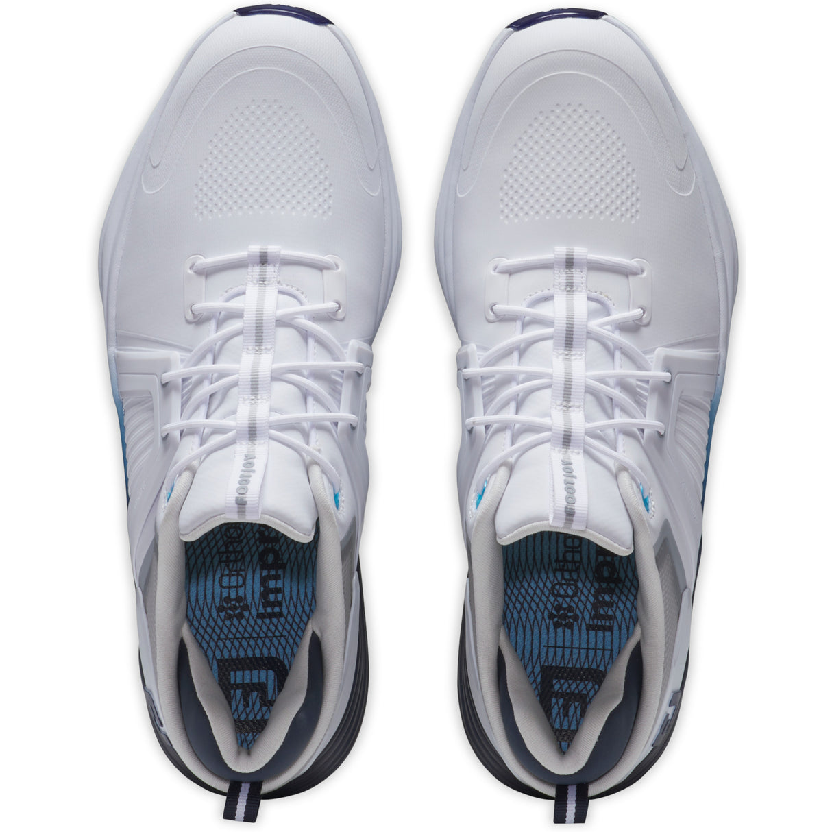 FootJoy Hyperflex Carbon Herren Golfschuhe, Weiß / Navy / Blau - Golflaedchen.de